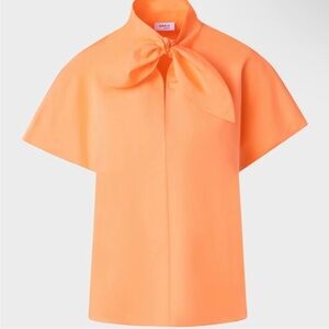 Akris Punto Bow-Neck Blouse — Size 10 (NWT)